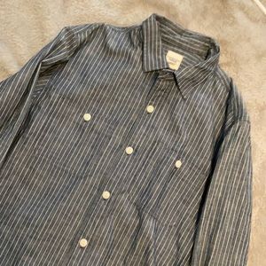 Men’s Land’s End Long Sleeve Button Up Shirt